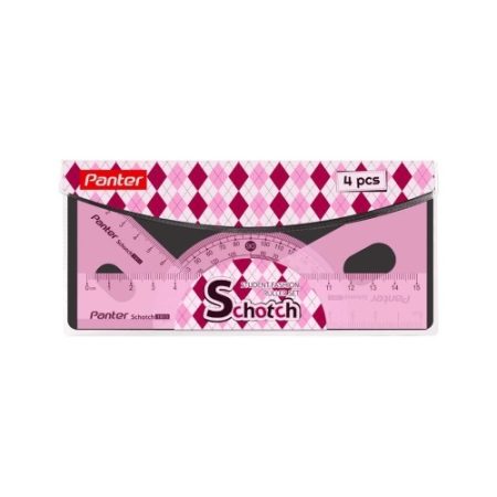 ست خط کش 4 عددی پنتر مدل Scotch RS1911