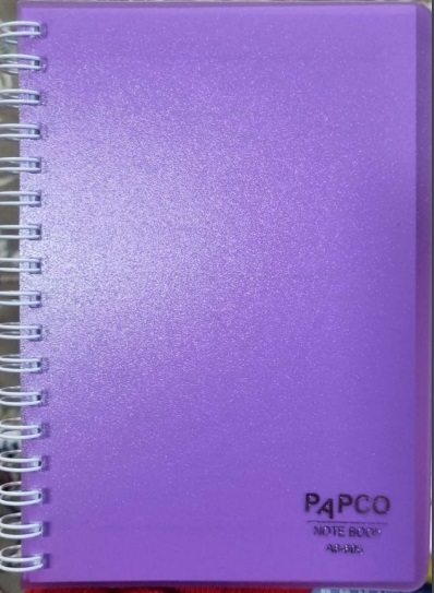 دفتر یاداشت سیمی جلد طلقی پاپکو