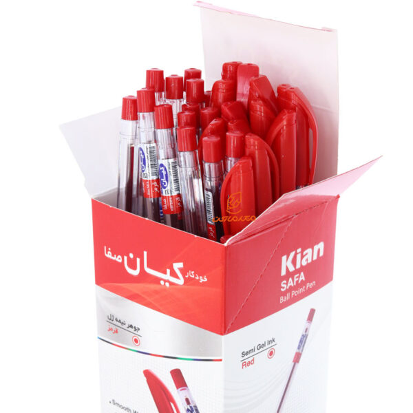 خودکار قرمز صفا سری کیان بسته 50 عددی
