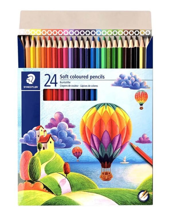 مداد رنگی استدلر 24 رنگ Soft