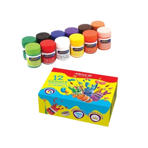 گواش 12 رنگ جعبه ای آریا