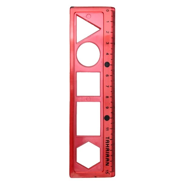 خط کش ژله ای 15 سانتی متری شابلون دار