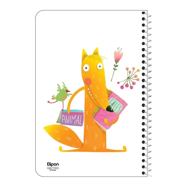 دفتر نقاشی سیمی 60 برگ الیپون
