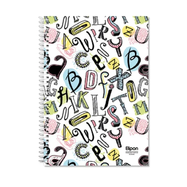 دفتر زبان سیمی 60 برگ الیپون کد 2591341