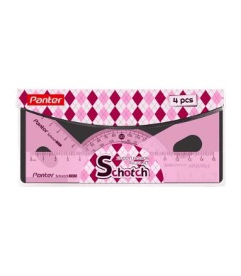 ست خط کش 4 عددی پنتر Panter مدل Scotch RS1911