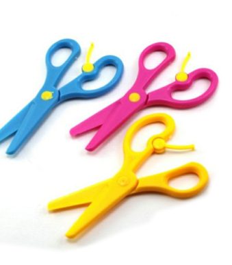 قیچی-سرگرد-بی-خطر-مخصوص-کودکان-مهدکودک-فنردار-پلاستیکی